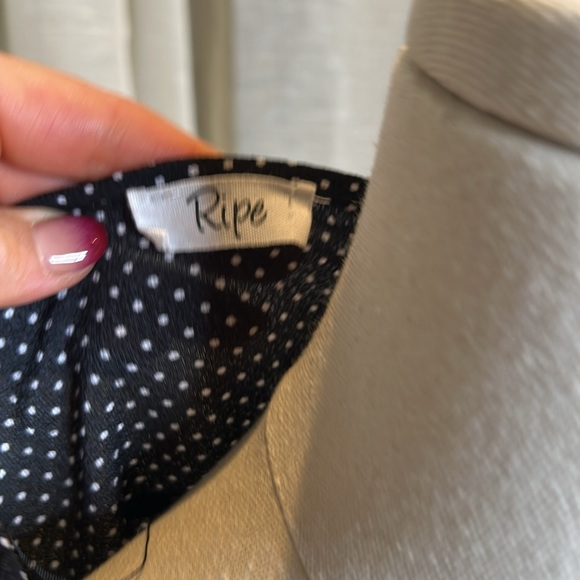 Dress top Navy and White Sz S - Picture 2 of 5